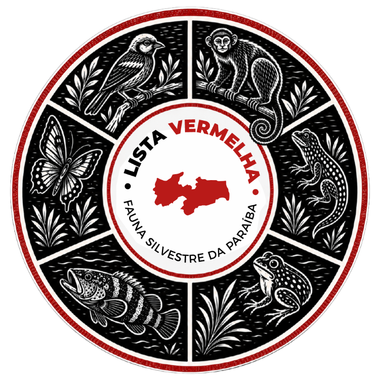 Emblema da Lista Vermelha da Fauna Silvestre da Paraíba